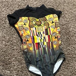 Nikolay Diva cap sleeve leotard. Adult Small